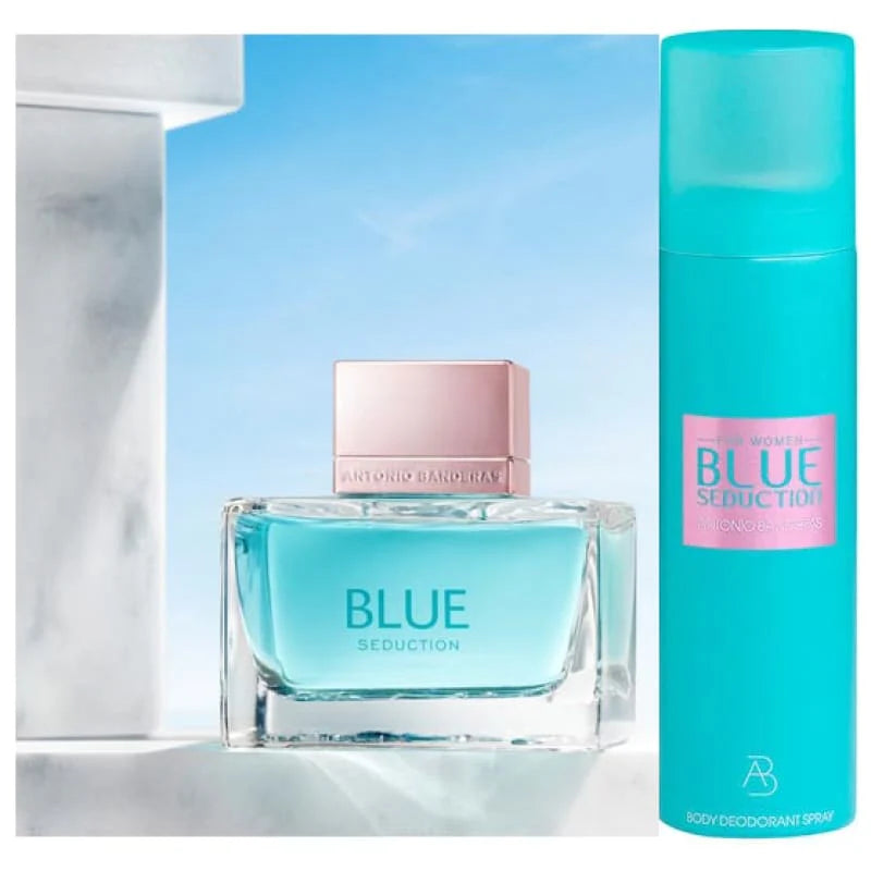 Estuche Blue Seduction Antonio Banderas Edt 80Ml+150Ml 24h Deo Mujer85