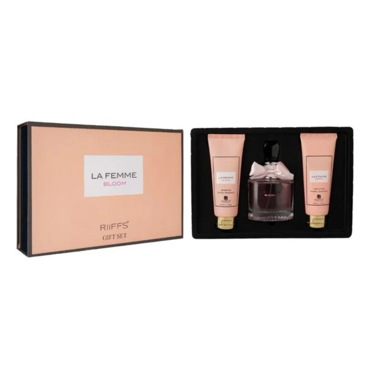Estuche la Femme Bloom Riiffs EDP 100 ML +S/G 100ML +B/L 100ML Mujer