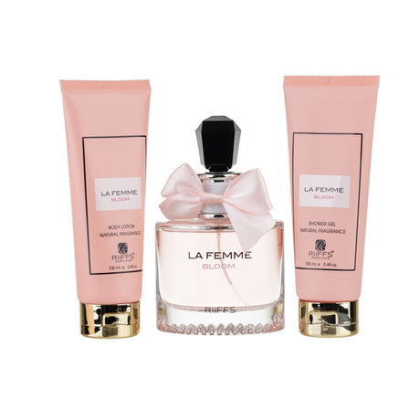 Estuche la Femme Bloom Riiffs EDP 100 ML +S/G 100ML +B/L 100ML Mujer