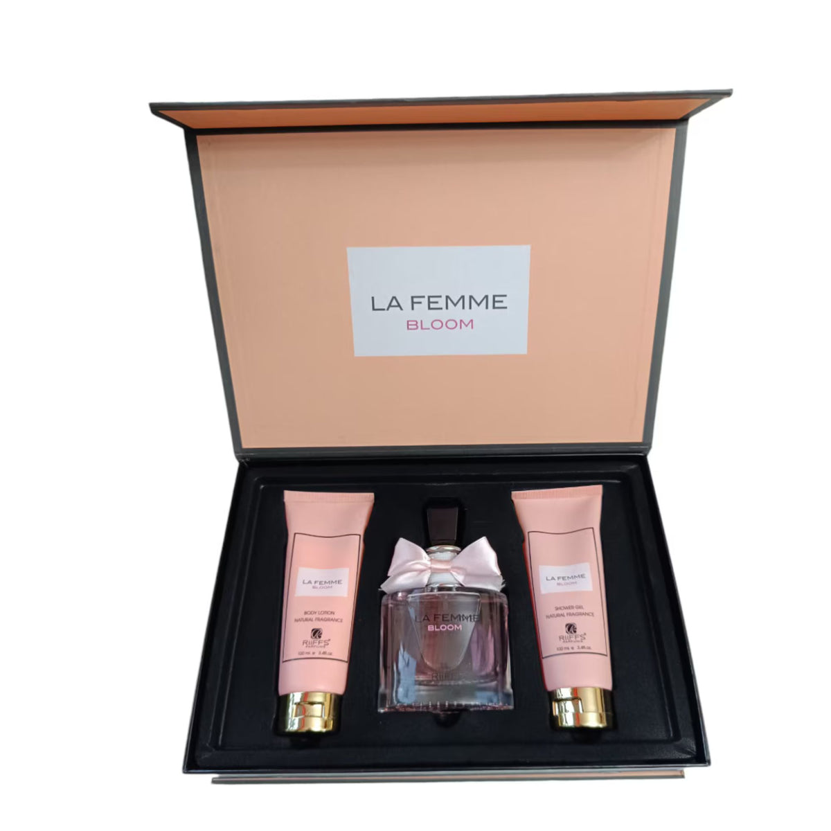 Estuche la Femme Bloom Riiffs EDP 100 ML +S/G 100ML +B/L 100ML Mujer