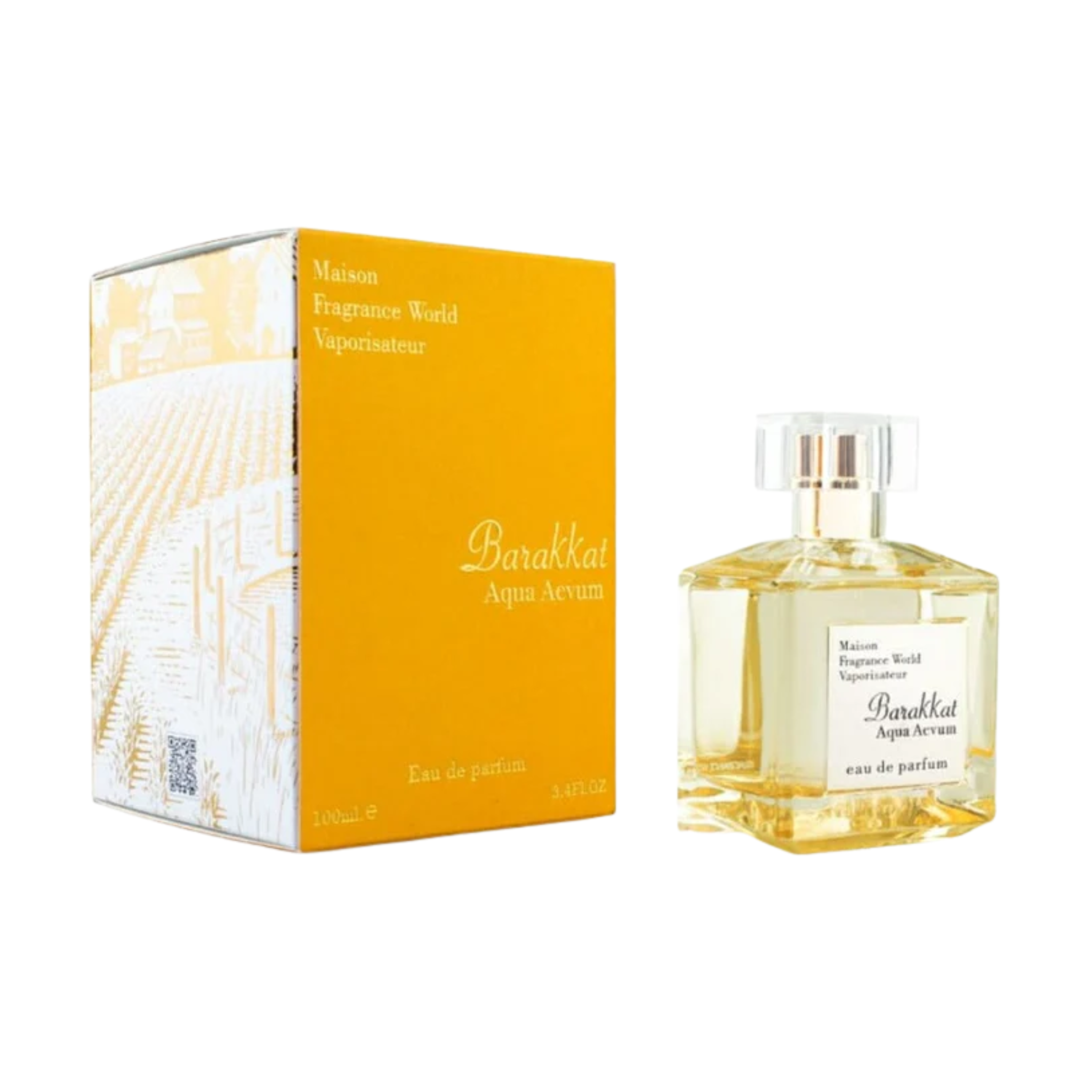 Barakkat Aqua Avenum Fragrance World Edp 100Ml Unisex - Inspirado en Aqua Vitae Forte Maison Francis Kurkdjian