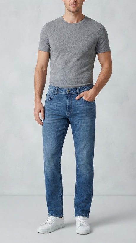 Jeans Denim Azul Medio Seleceted Hombre 1402