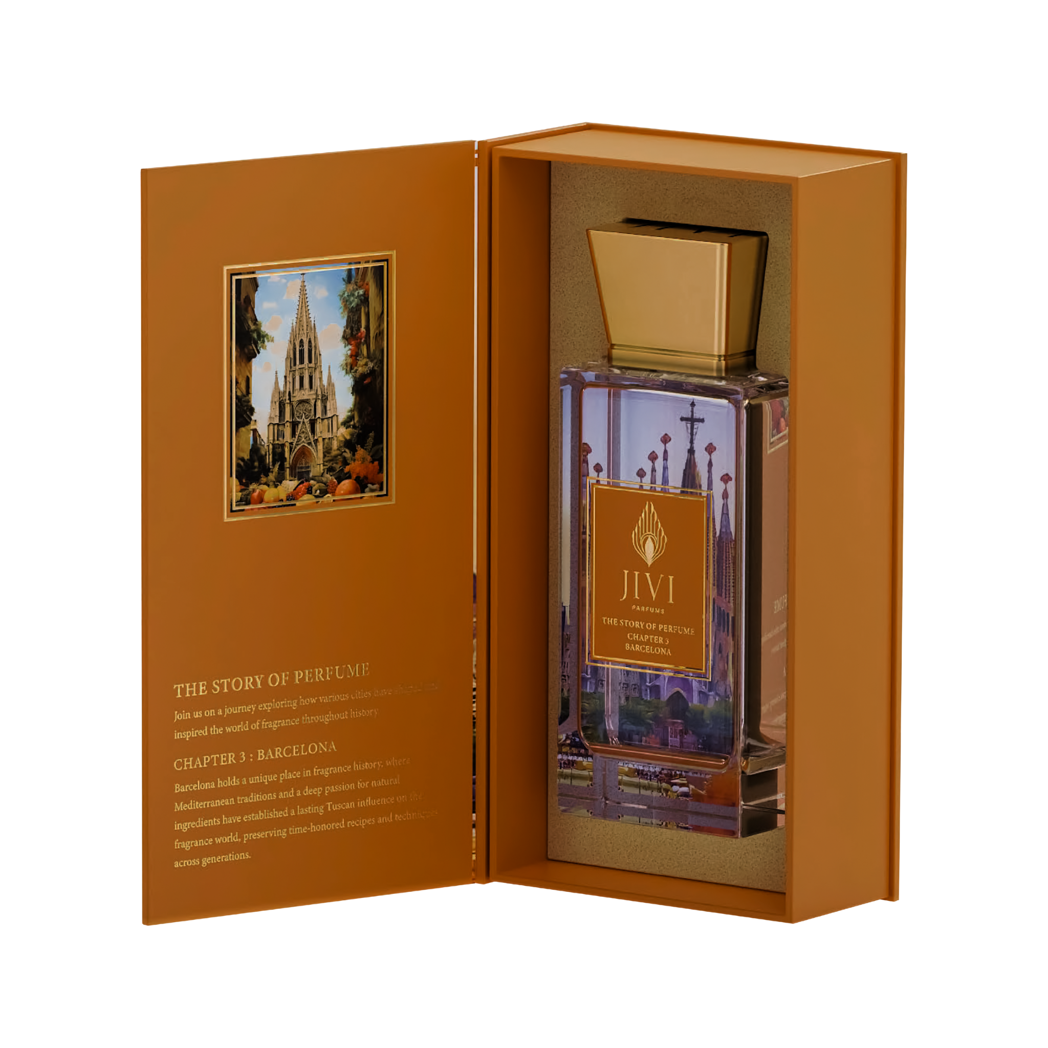Chapter 3 Barcelona the Story of Perfume Jivi Edp 100ML Unisex - Inspirado en Pretty Fruity Montale.