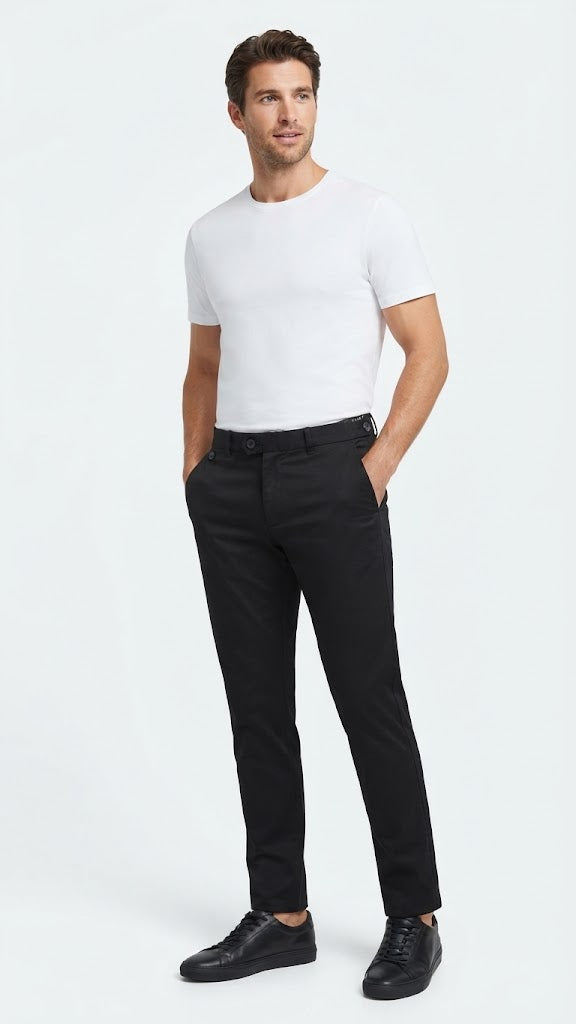 Pantalon Negro Selected Hombre 1183