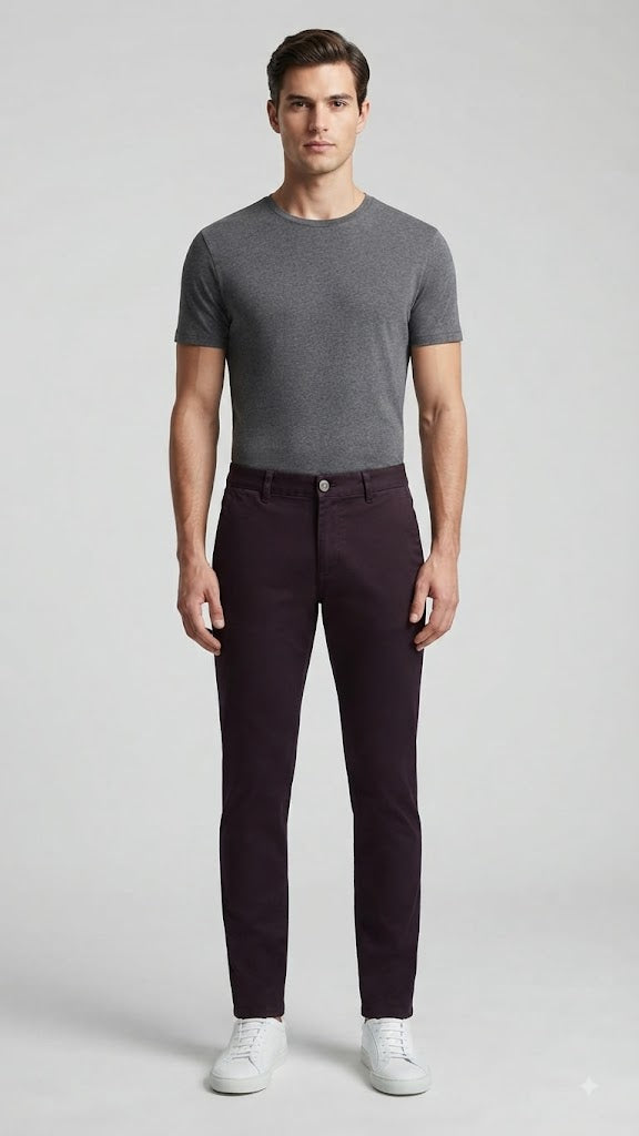 Pantalon Morado Selected Hombre 6822