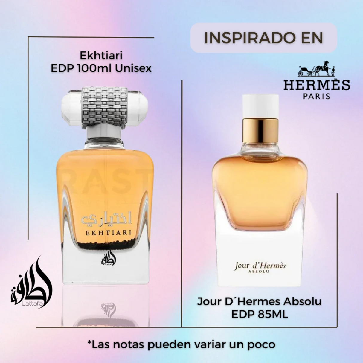 Ekhtiari Edp 100Ml Unisex- Inspirado en Jour d Hermes Absolu Hermes