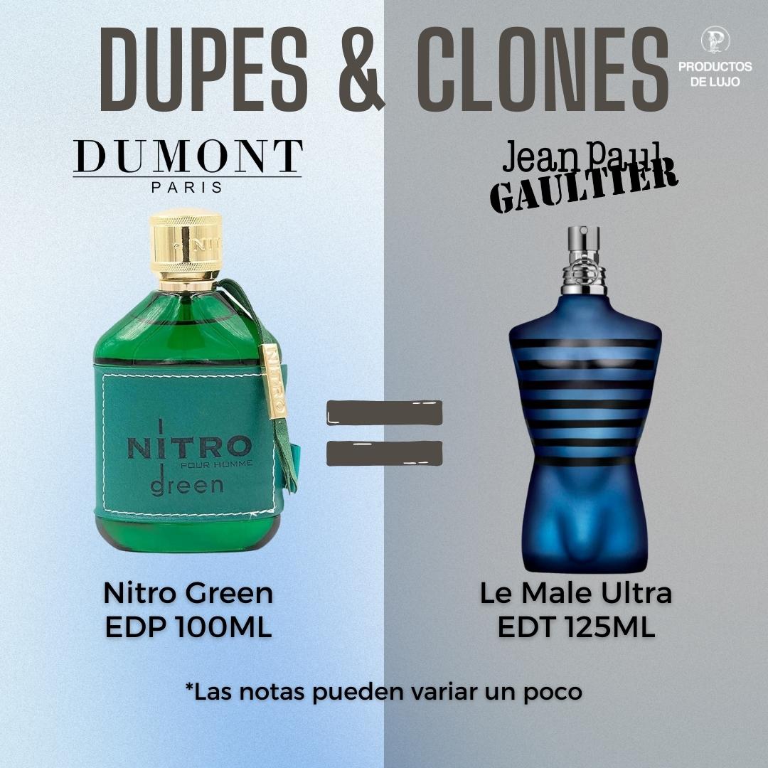 Nitro Green Dumont Edp 100Ml Hombre - Inspirado de Ultra Male de Jean Paul Gaultier