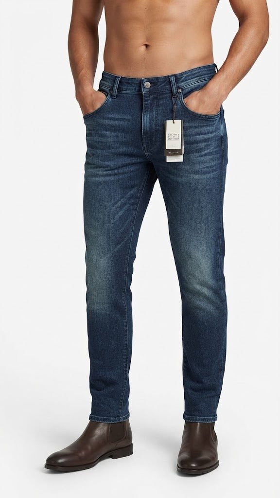 Jeans Denim Azul Oscuro Seleceted Hombre 8528