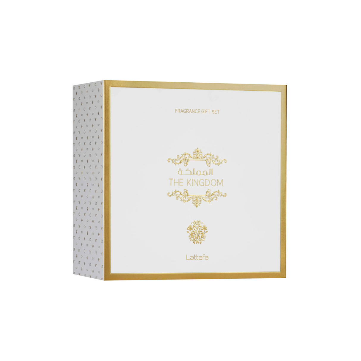 Estuche The Kingdome Lattafa Edp 100Ml + 12Ml + S/G 100Ml Hombre