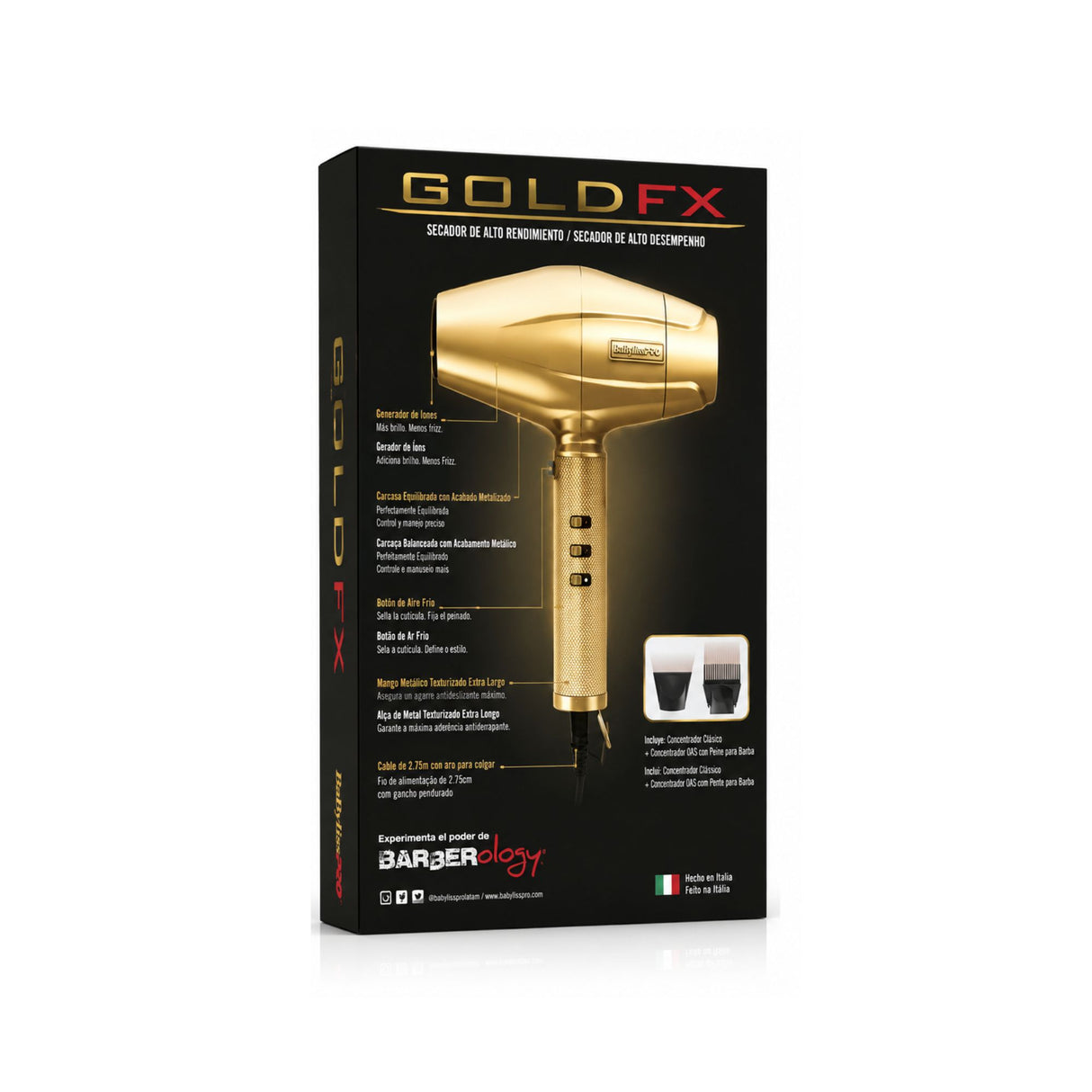 BaByliss Pro Secador FXBDE1UZ GOLDFX