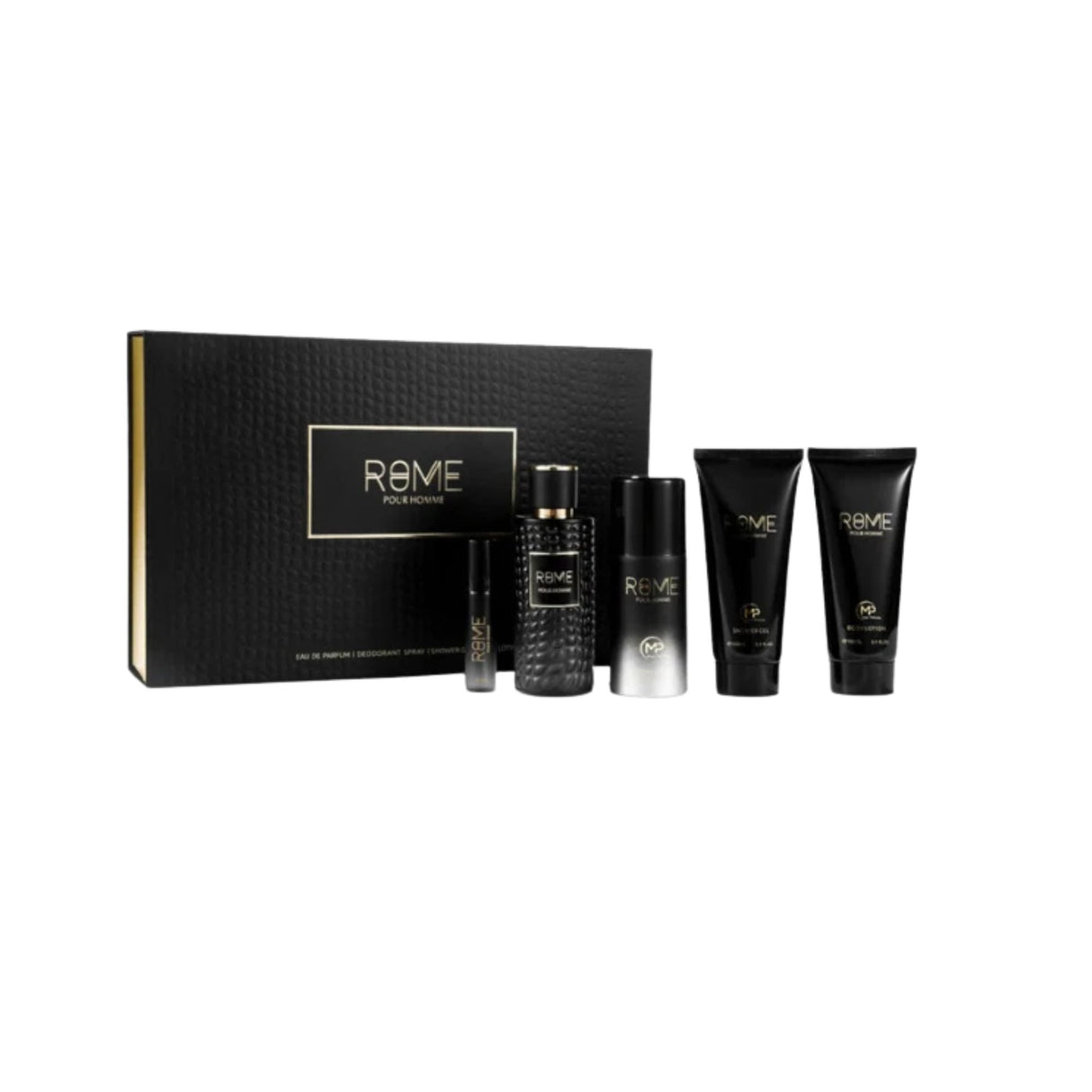 Estuche Bharara Rome Pour Homme  100ML+15ML+150ML DEO +150ML B/L+150ML S/G Hombre