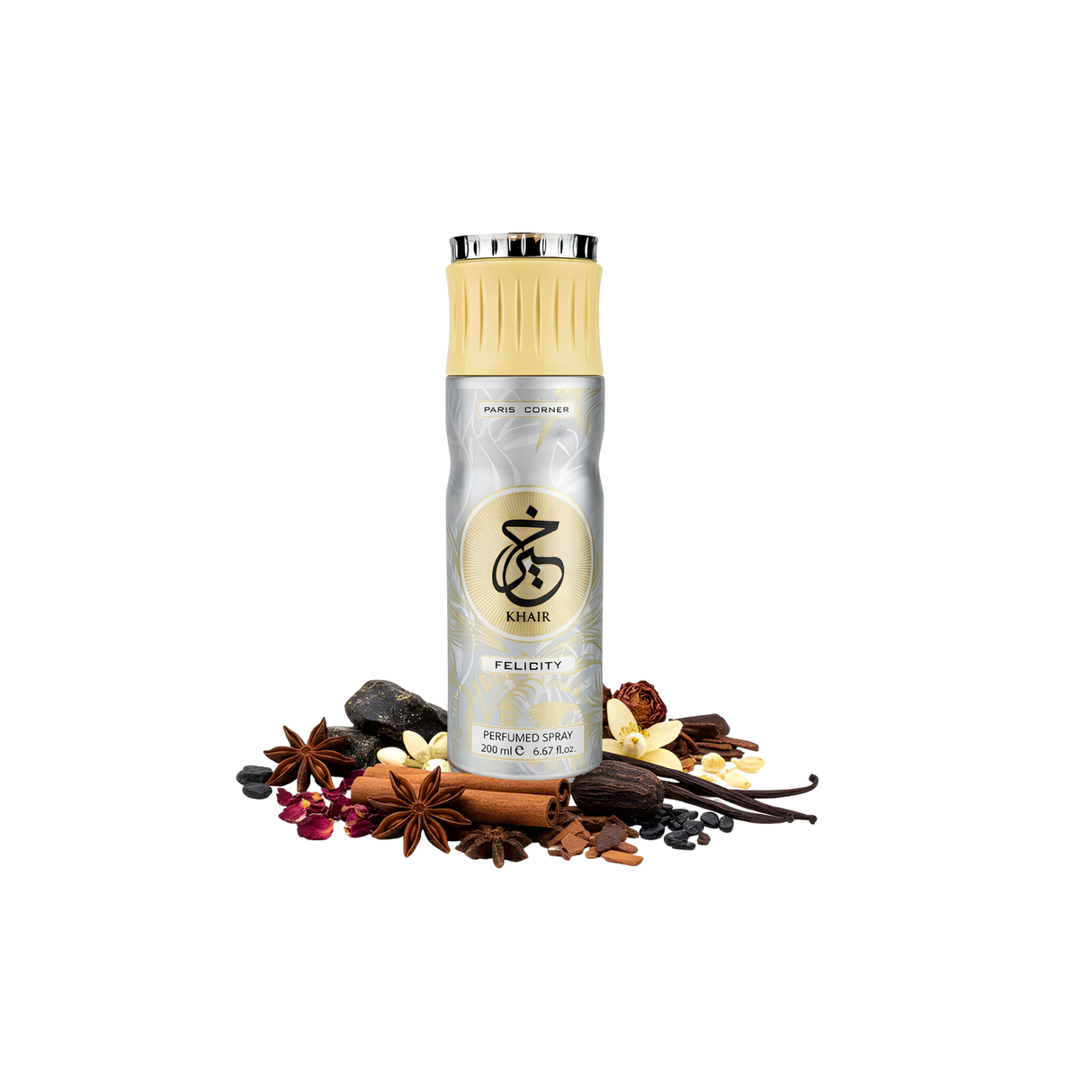 Desodorante Khair Felicity Paris Corner Perfumed Spray 200Ml Mujer
