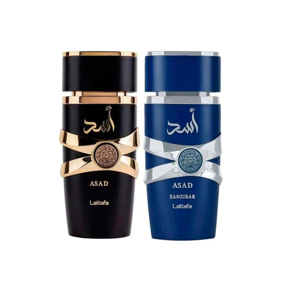 Estuche Asad 5th Anniversary Edition Lattafa Edp Asad Zanzibar 100Ml + Asad 100Ml Hombre