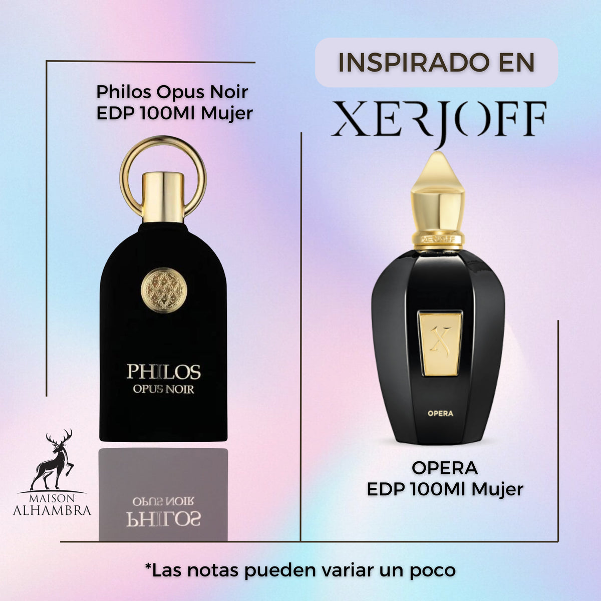 Maison Alhambra Philos Opus Noir EDP 100Ml Mujer