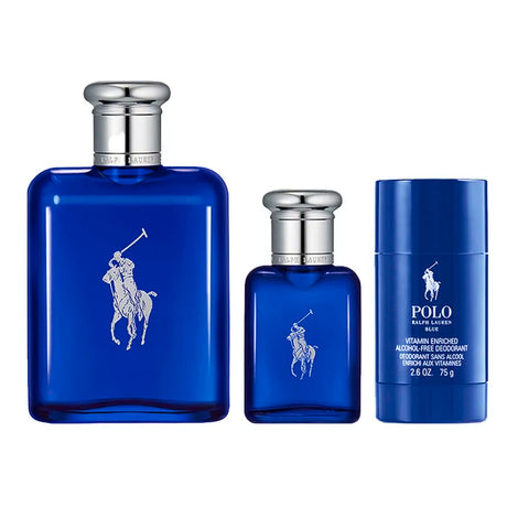 Estuche Plolo Blue Edt 40Ml+ 125Ml + 75Ml Deo Hombre (Caja Gris)