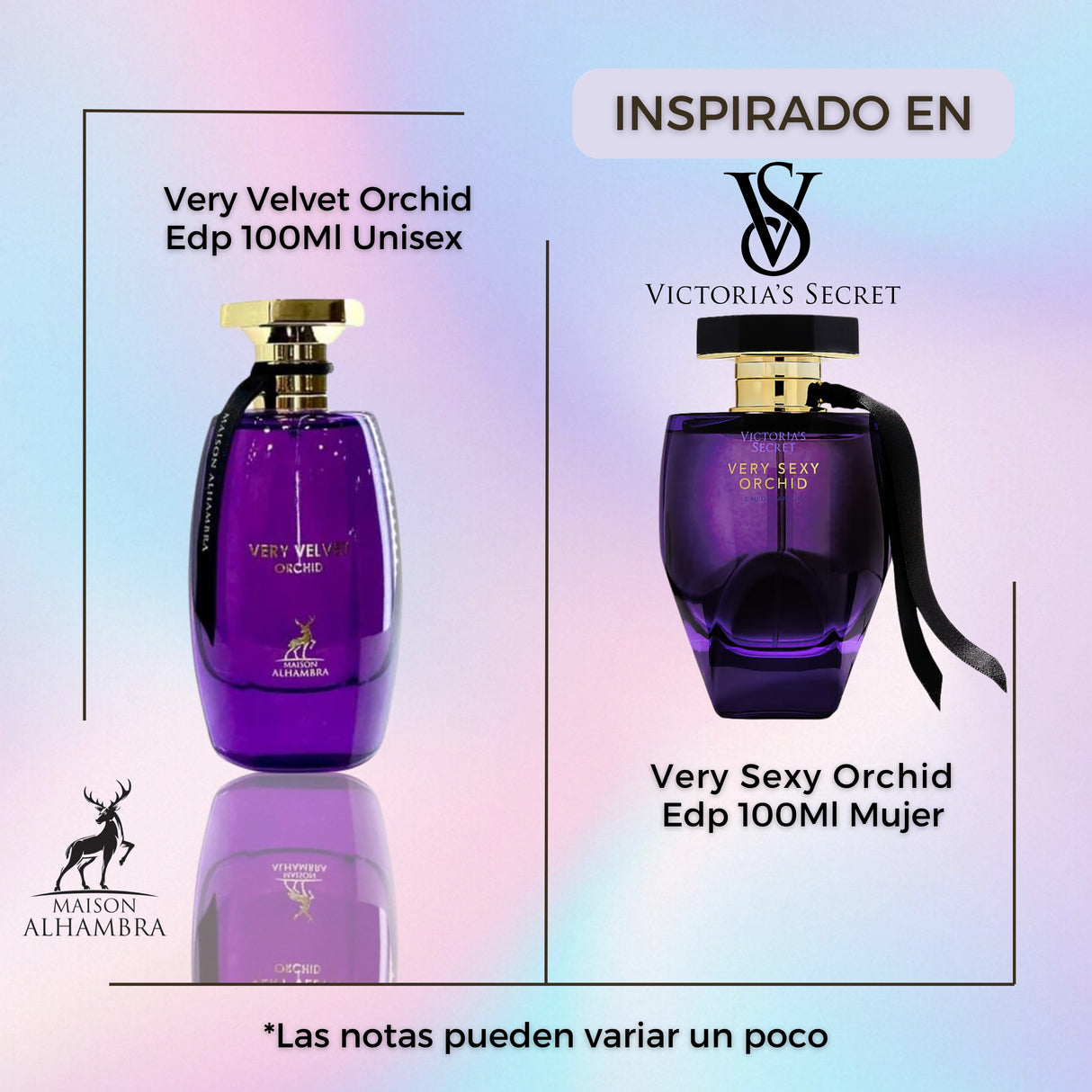 Very Velvet Orchid Maison Alhambra Edp 100ML Unisex - Inspirado en Very Sexy Orchid