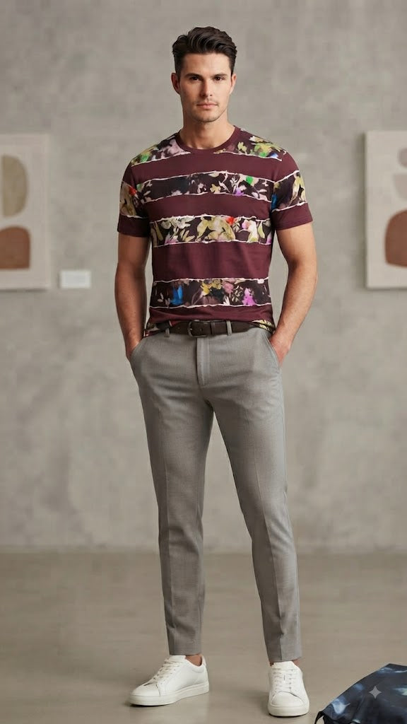 Polera Rojo cereza Selected Hombre 9601