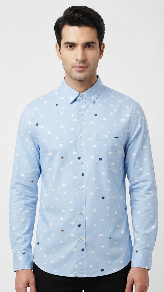 Camisa Azul Claro Selected Hombre 6685