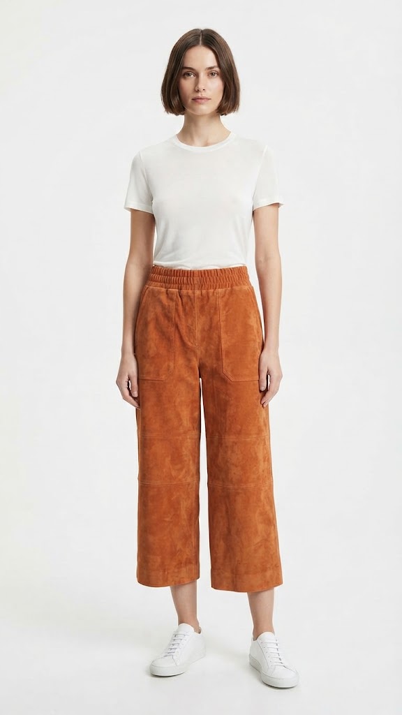 Pantalon Marrón Selected Mujer 9781