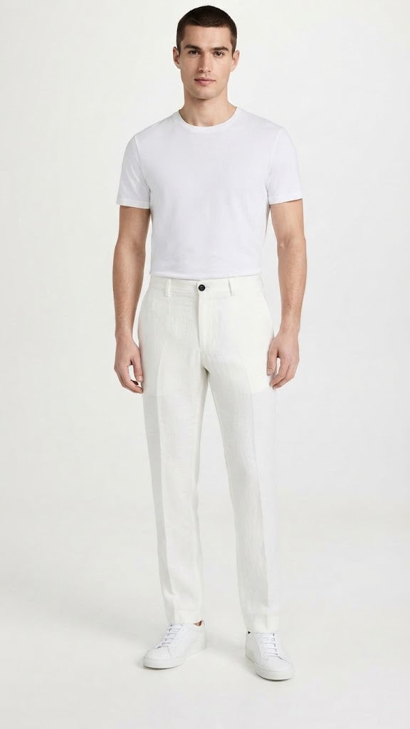 Pantalon Blanco Selected Hombre 7593