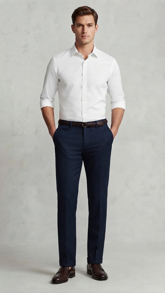 Pantalon Casual Selected Azul Electrico Hombre 1468