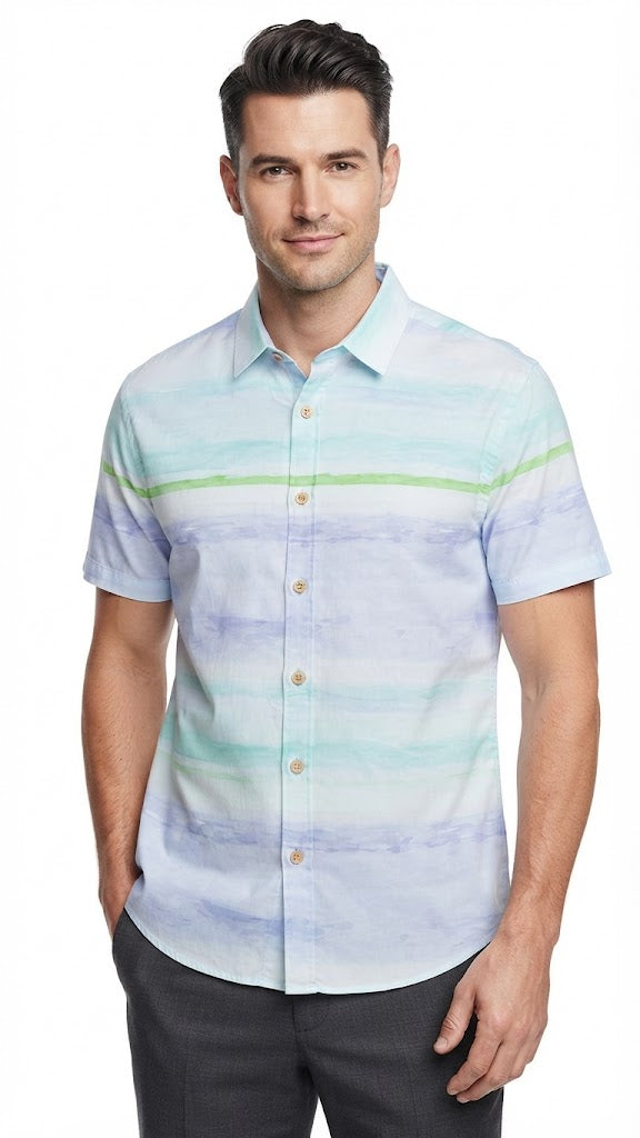 Camisa Azul Celeste Selected Hombre 4937