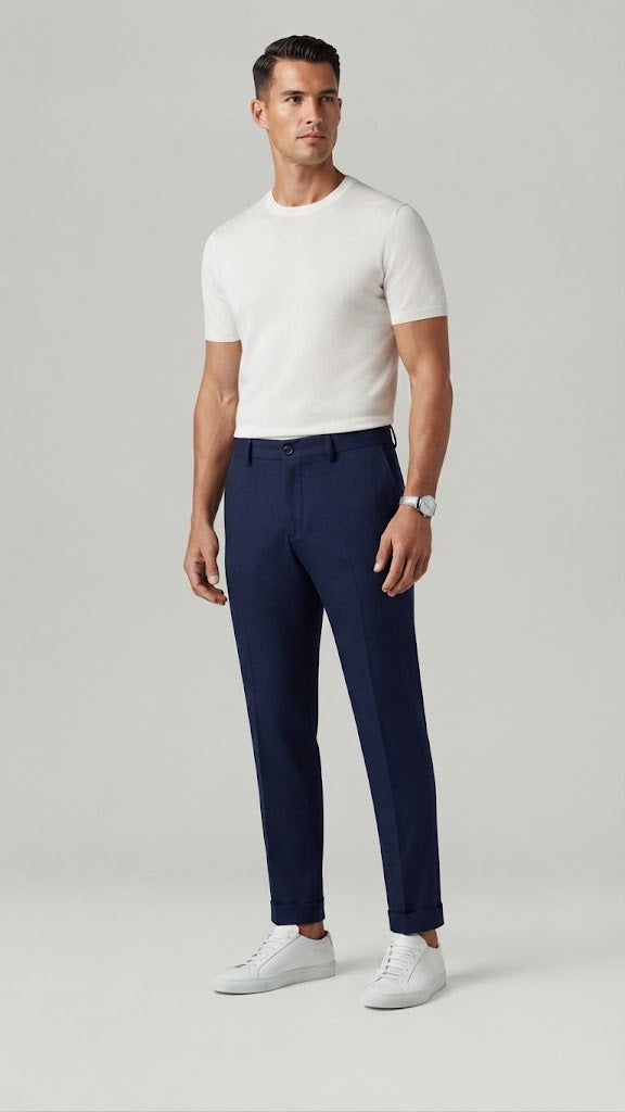 Pantalon Azul Marino Selected Hombre 7126