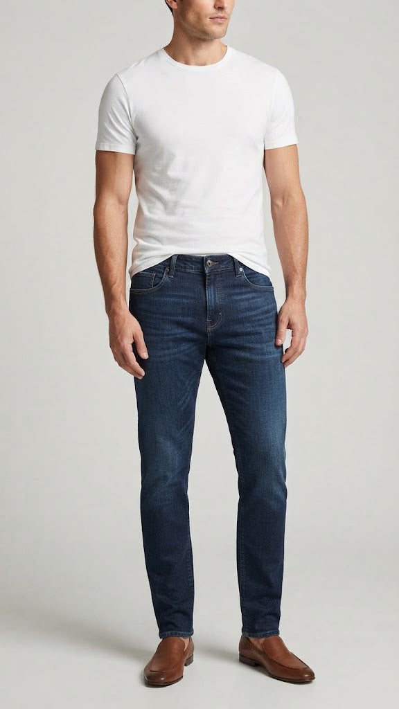 Jeans Denim Azul Oscuro Seleceted Hombre 4623