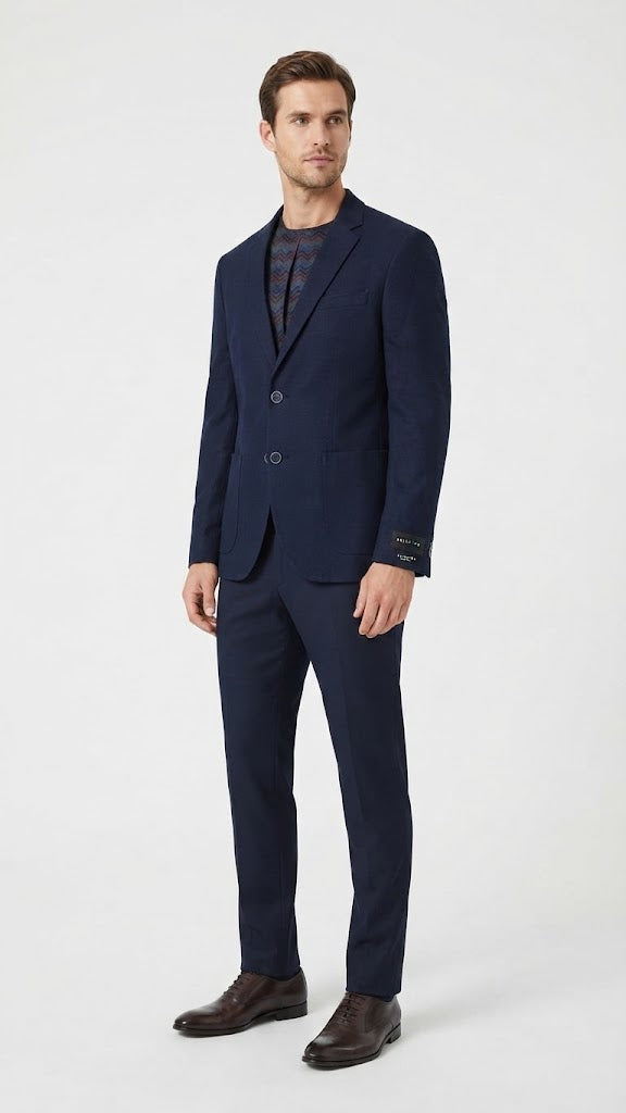 Blazer Azul Marino Selected Hombre 7669