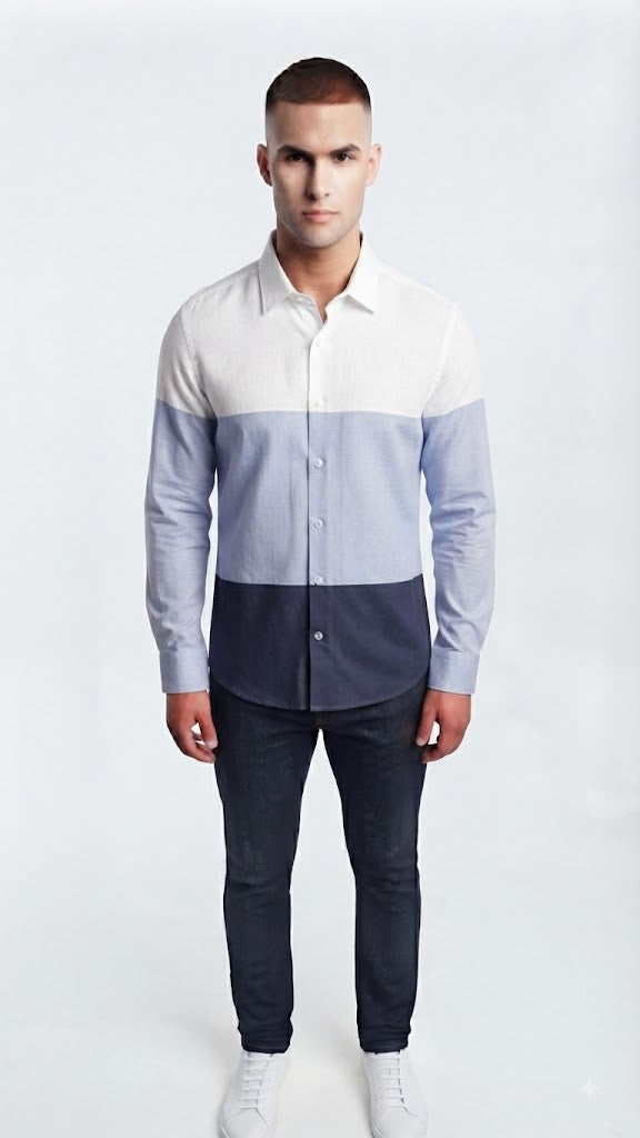 Camisa Niebla Azul Selected Hombre 8330