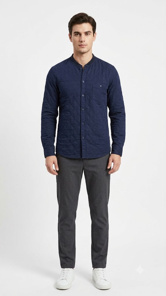 Camisa  Selected Azul Marino Hombre 2465
