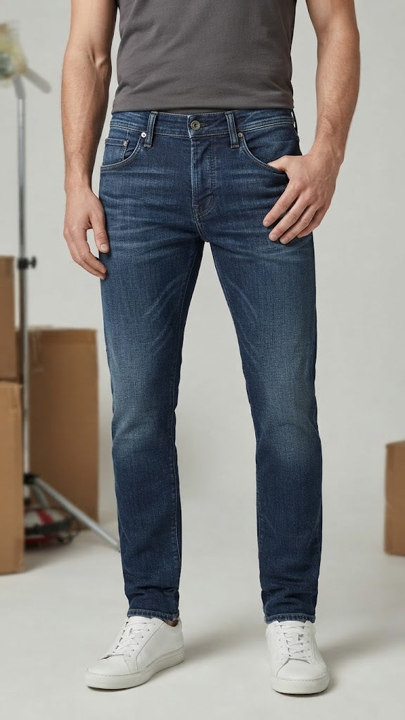 Jeans Denim Azul Oscuro Seleceted Hombre 6909