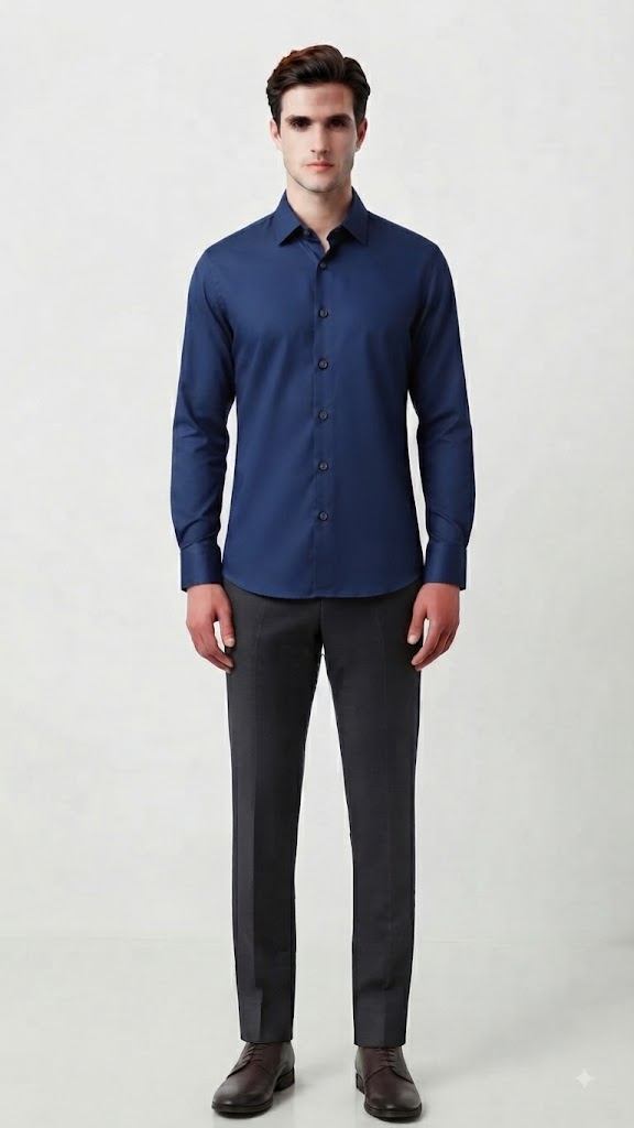 Camisa Azul Electrico Selcted Hombre 1054