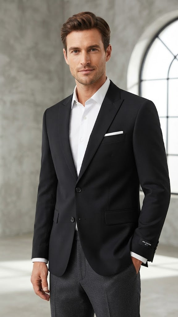 Blazer Negro Selected Hombre 2578