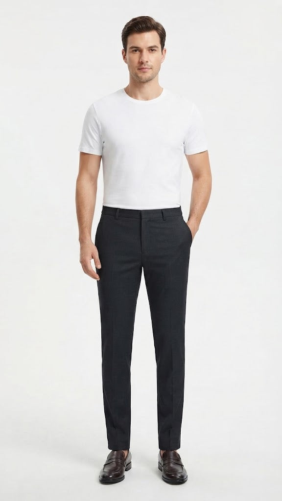 Pantalon Gris oscuro Selected Hombre 0640