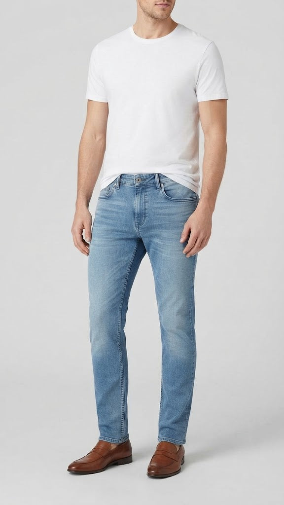 Jeans Denim Azul Selected Hombre 0001