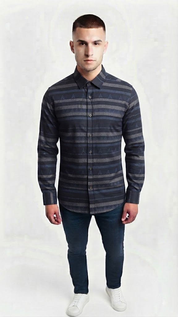 Camisa Azul Electrico Selected Hombre 3475
