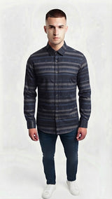 Camisa Azul Electrico Selected Hombre 3475