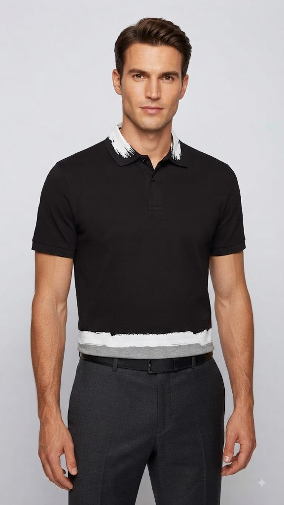Polera Negra Selected Hombre 1368