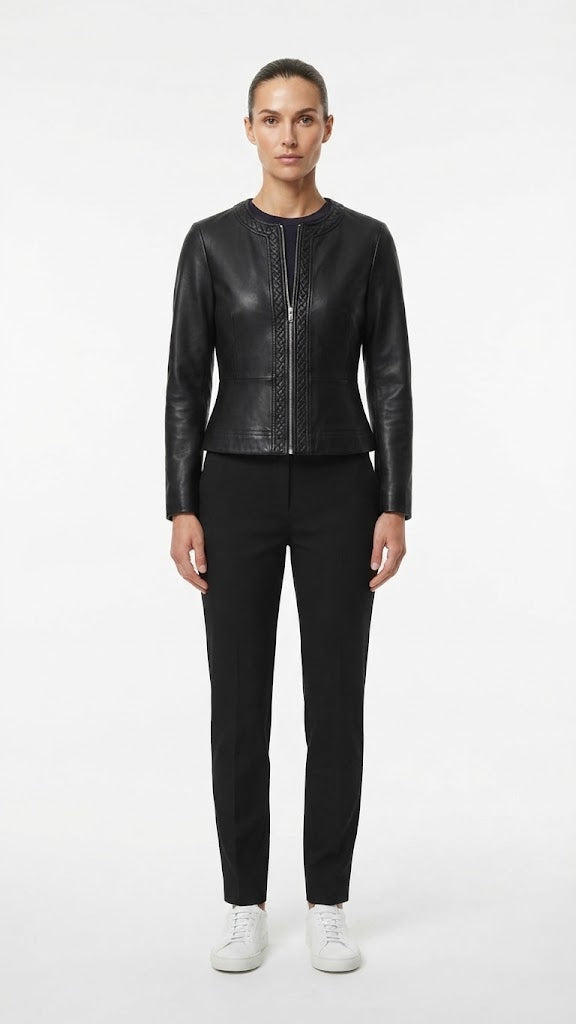 Chaqueta Casual Selected Nergra Para Mujer