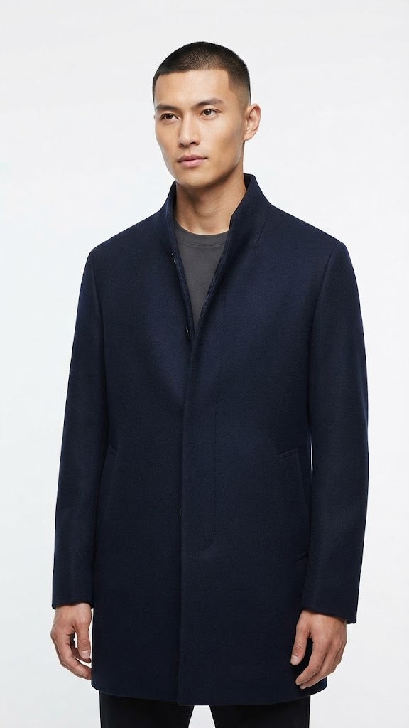 Abrigo Azul Electrico Selected  Hombre 4729