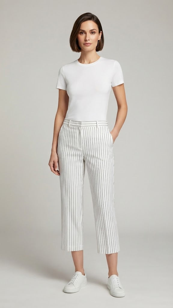 Pantalon Blanco Selected Mujer 5502