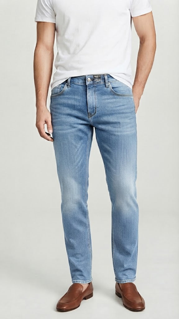 Jeans Denim Azul Medio Seleceted Hombre 0171