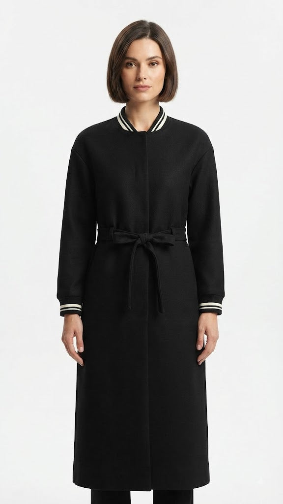 Abrigo Lana Negro Only Mujer 8548