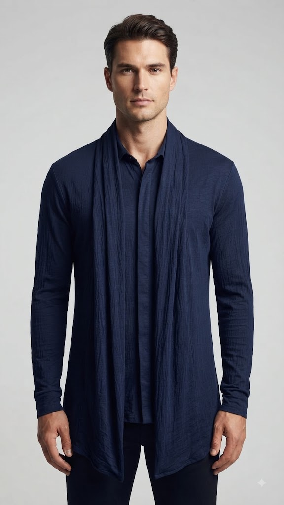 Camisa Azul Marino Selected Mujer 3464