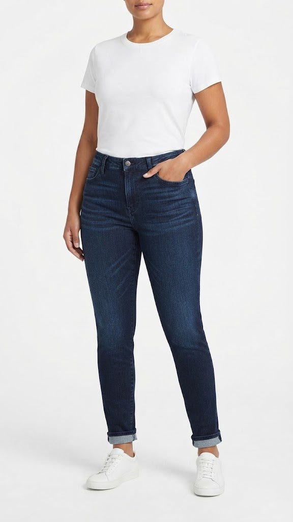 Jeans Denim Azul Oscuro Seleceted Mujer 5138