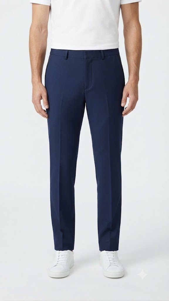 Pantalon Casual Selected Azul medianoche Hombre