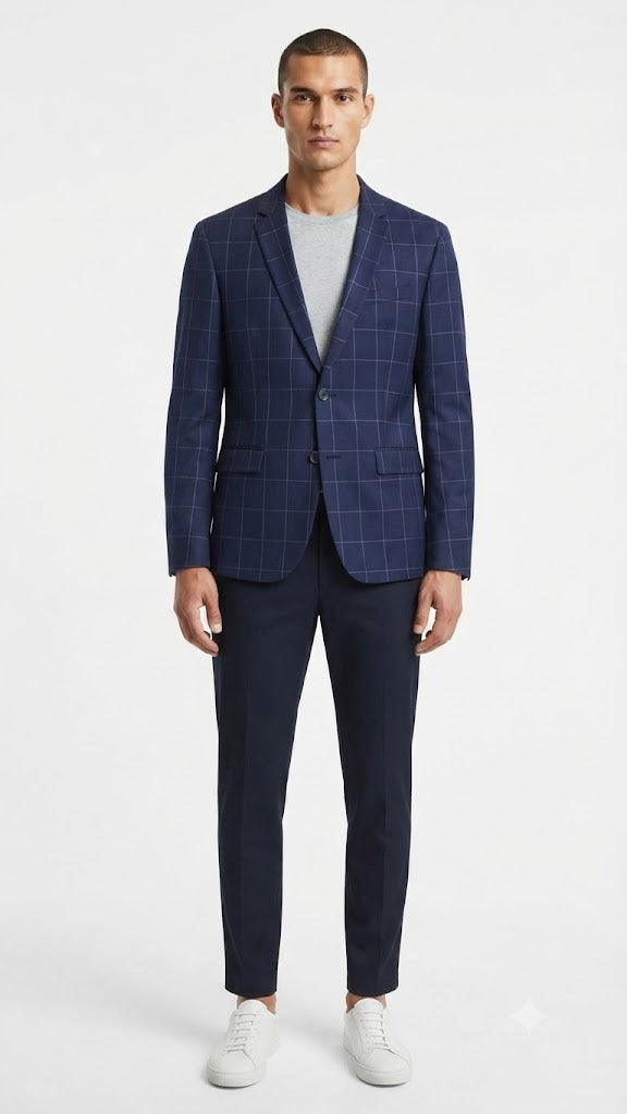Blazer Selected Azul Medianoche  Hombre