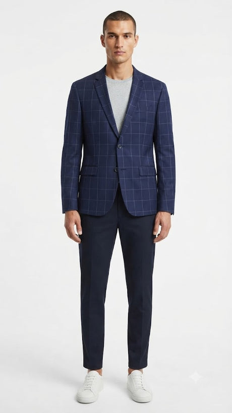 Blazer Selected Azul Medianoche  Hombre