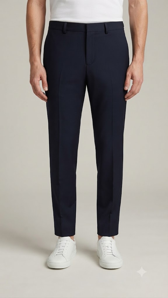 Pantalon Casual Selected Azul Electrico Hombre